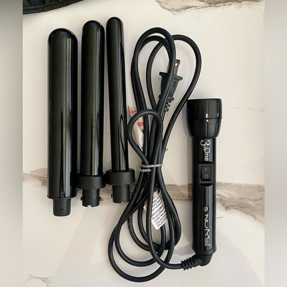 Curling wand set with flat iron - Picture 2 of 3